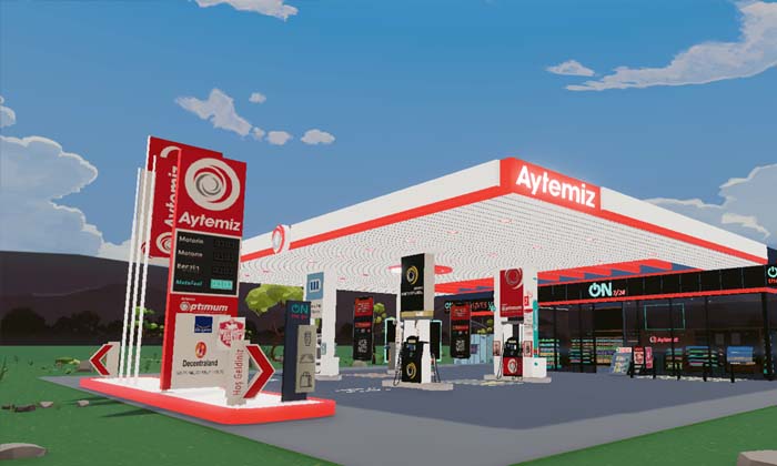 Aytemiz, Metaverse evrenindeki ilk akaryakıt istasyonunu Digivega işbirliği ile kurdu.