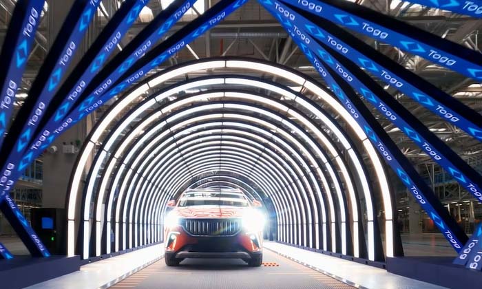 Togg Teknoloji Kampüsü 29 Ekim’de törenle açıldı, C SUV seri üretim bandından indi