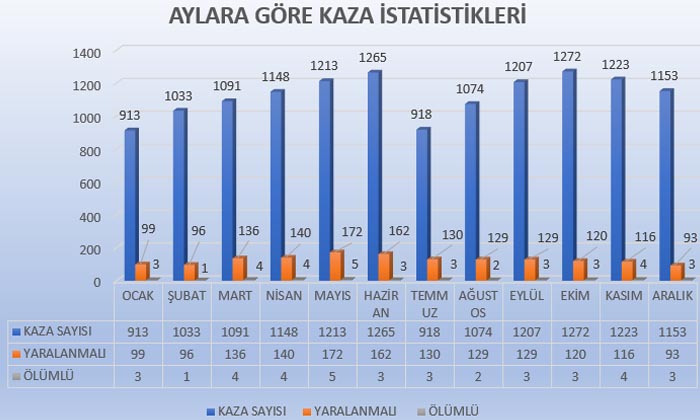 2022’de İstanbul’da en çok kaza TEM Mahmutbey’de oldu