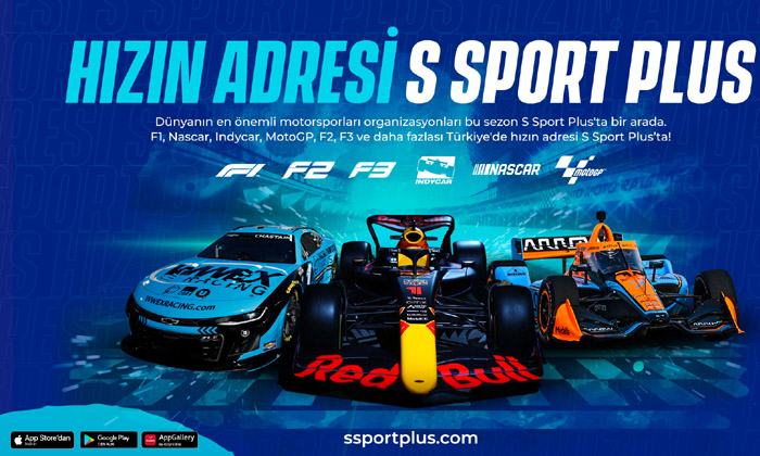 F1, IndyCar ve Nascar S Sport Plus’ta başlıyor