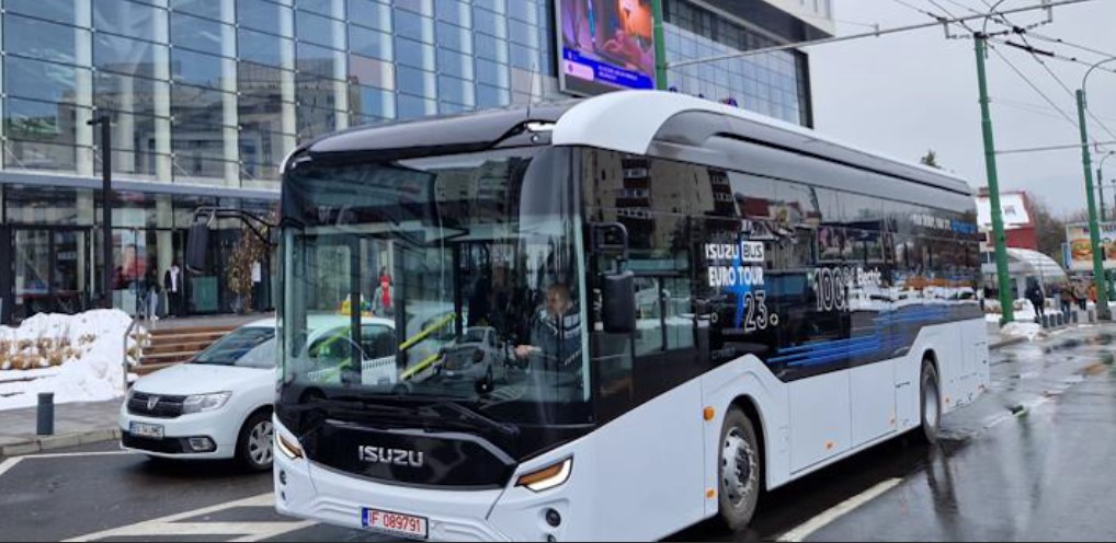 Isuzu’nun yüzde 100 elektrikli otobüsü Citivolt, Avrupa demo turu için yola çıktı