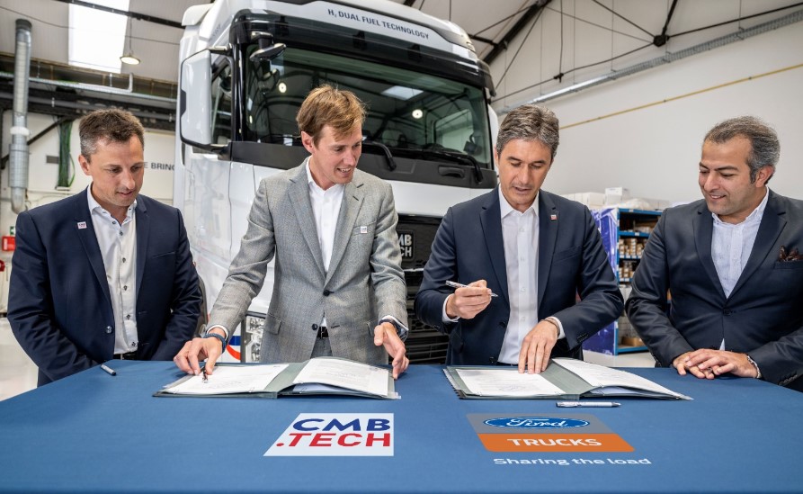 Ford Trucks ve CMB.TECH, çift yakıtlı hidrojen kamyonlarına dönüşüm için iş birliğini duyurdu