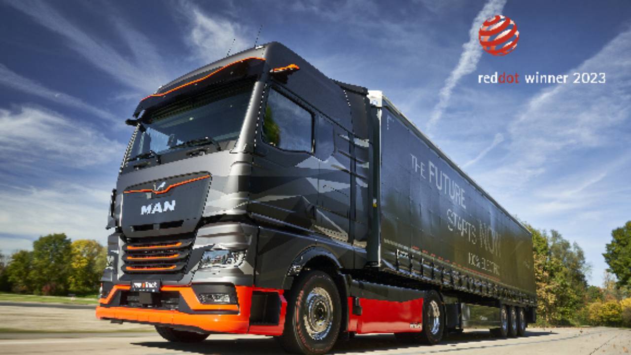 MAN eTruck, heyecan verici görünümü ile ‘2023 Red Dot Tasarım Ödülü’nü kazandı