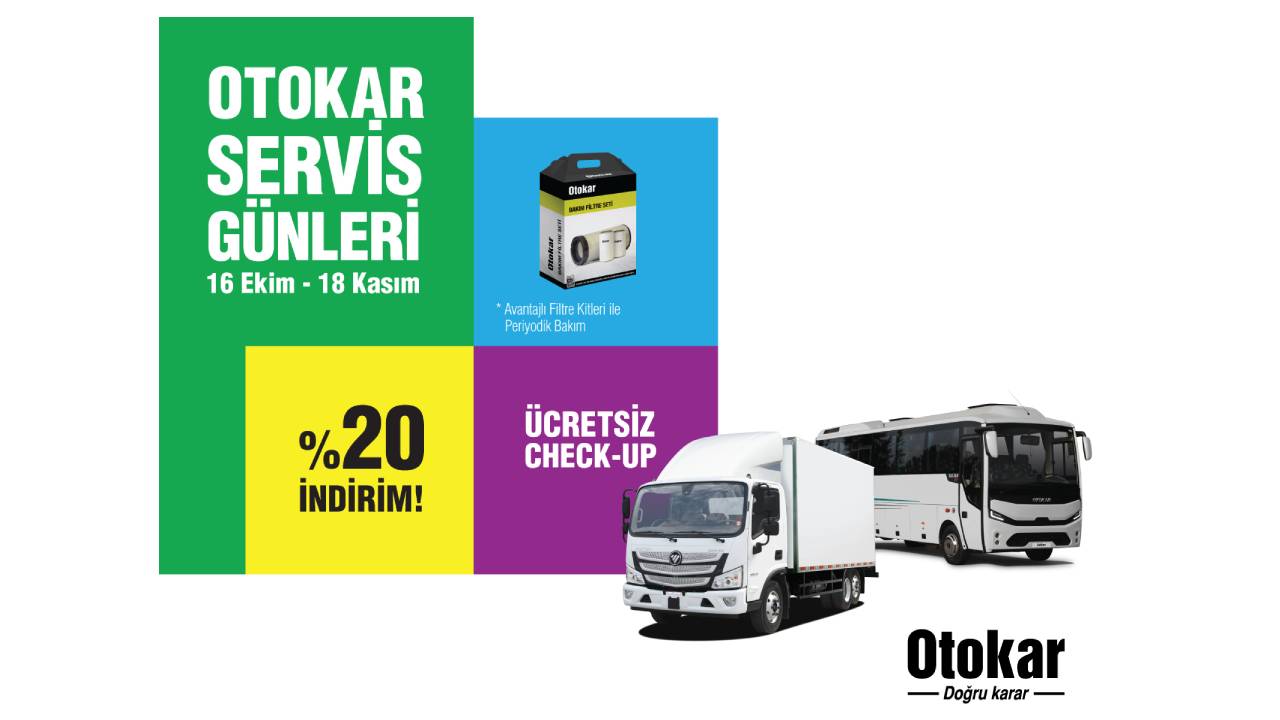 Otokar’ın “Servis Günleri” Kampanyası 16 Ekim’de başlıyor