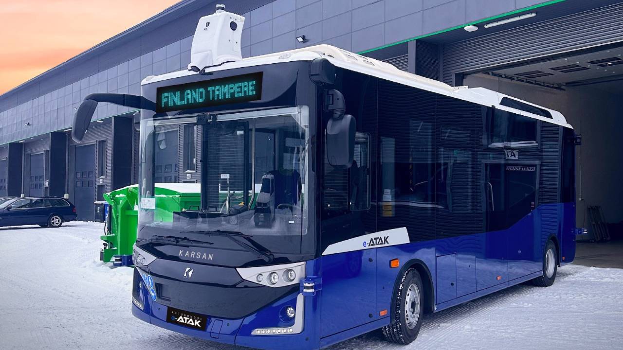 Karsan Otonom e-ATAK Finlandiya’nın da ilk sürücüsüz elektrikli otobüsü