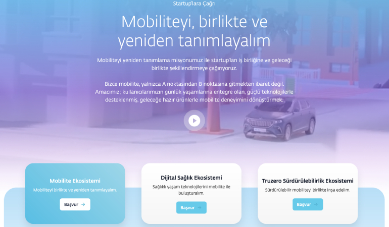 Togg’dan startup’lara çağrı: Mobiliteyi birlikte yeniden tanımlayalım!