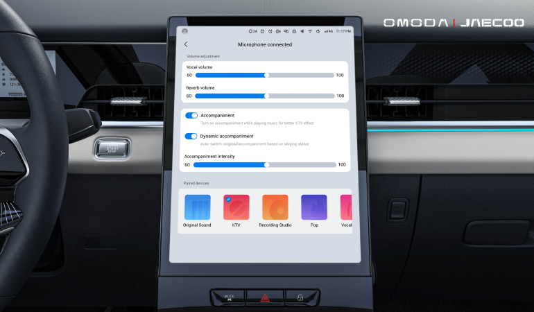 JAECOO 5 Özel Karaoke Moduyla Yolcularına Sahne Keyfi Yaşatacak!