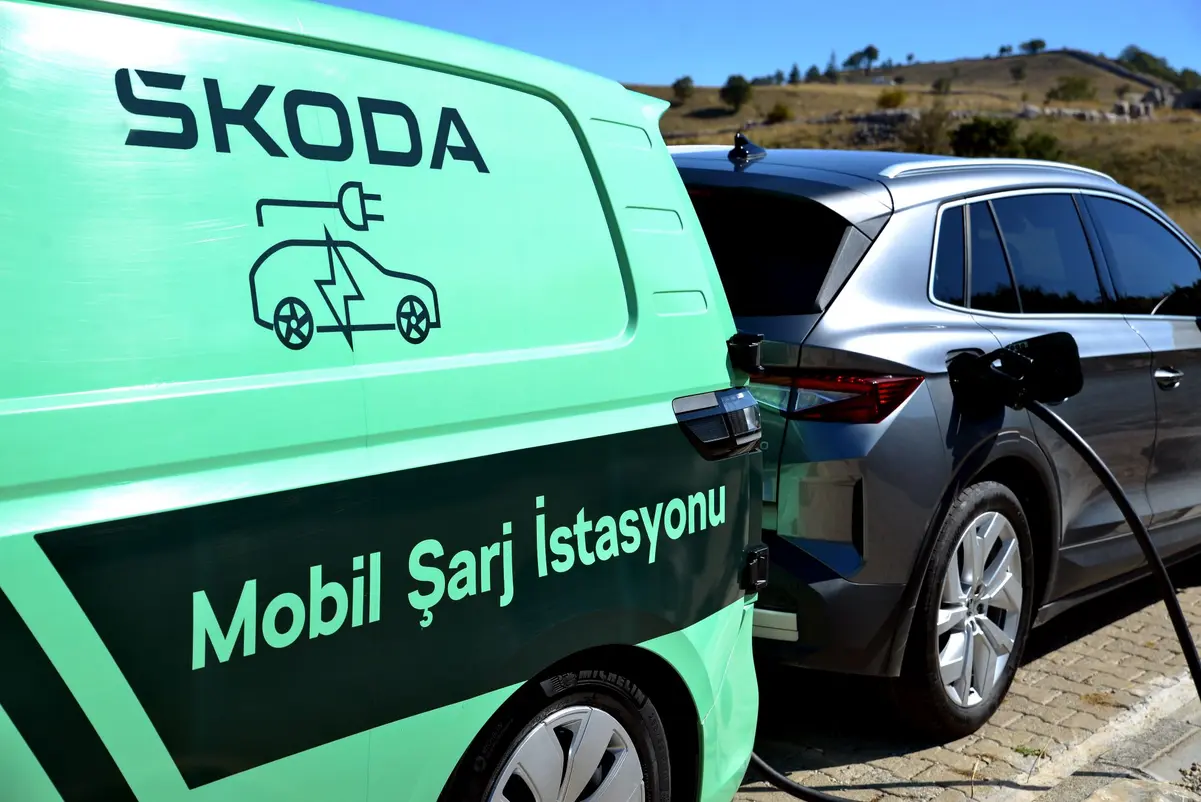 Škoda mobil şarj filosu sürücüye büyük kolaylık sağlıyor