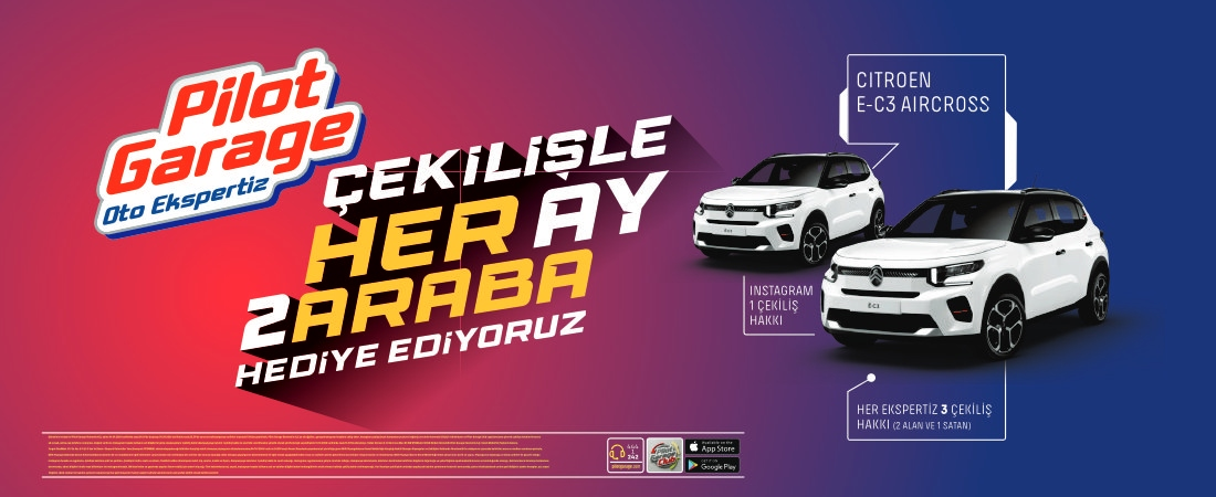 Pilot Garage Oto Ekspertiz Her Ay 2 Araç Hediye Ediyor!